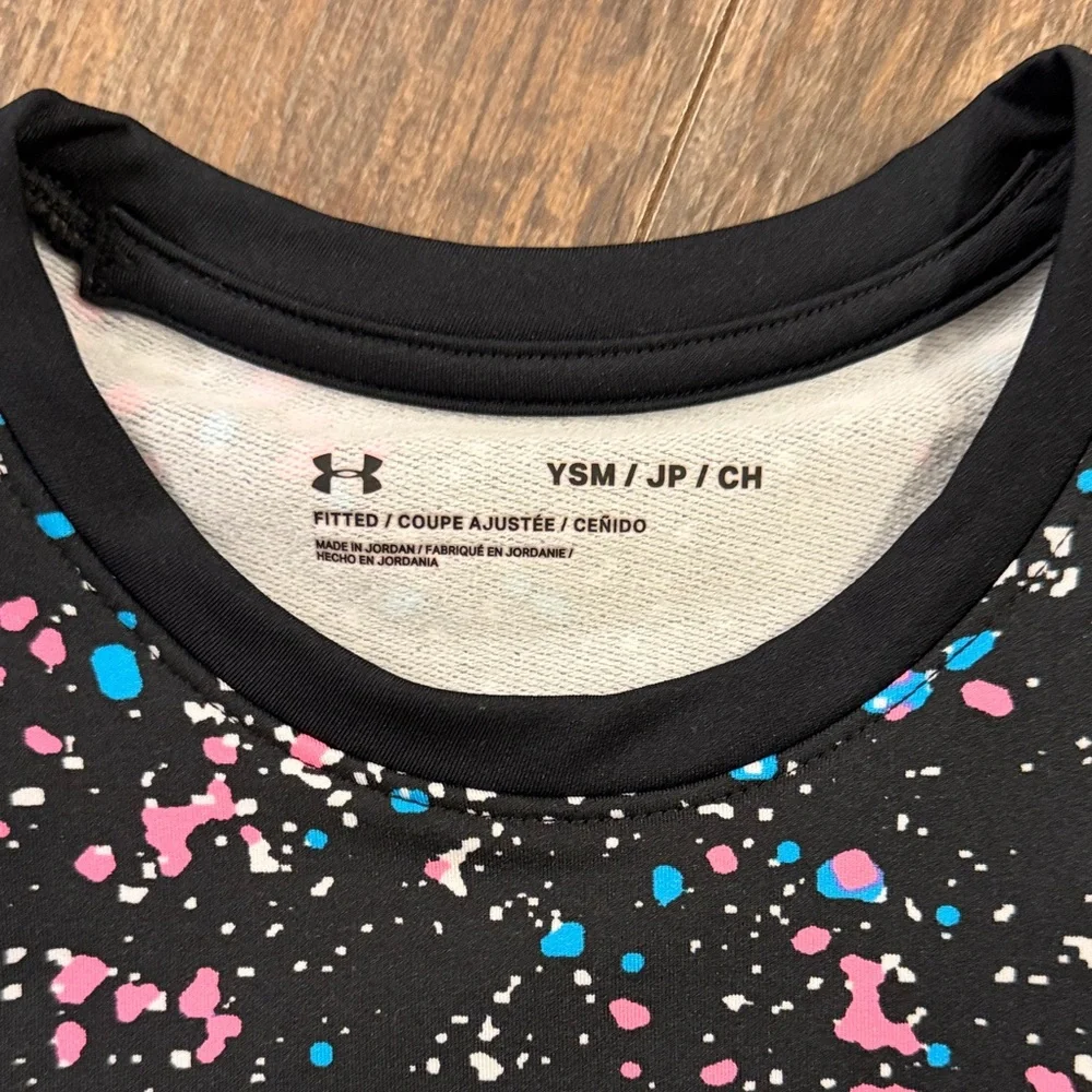 Under Armour Kids' Multicolor Splatter Long Sleeve Tee